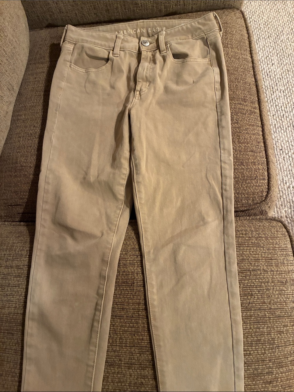 American Eagle Outfitters Khaki Straight-Leg Pants